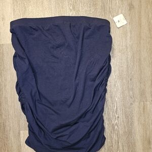 NEW Ingrid and Isabel navy blue maternity tube top sleeveless top target xl